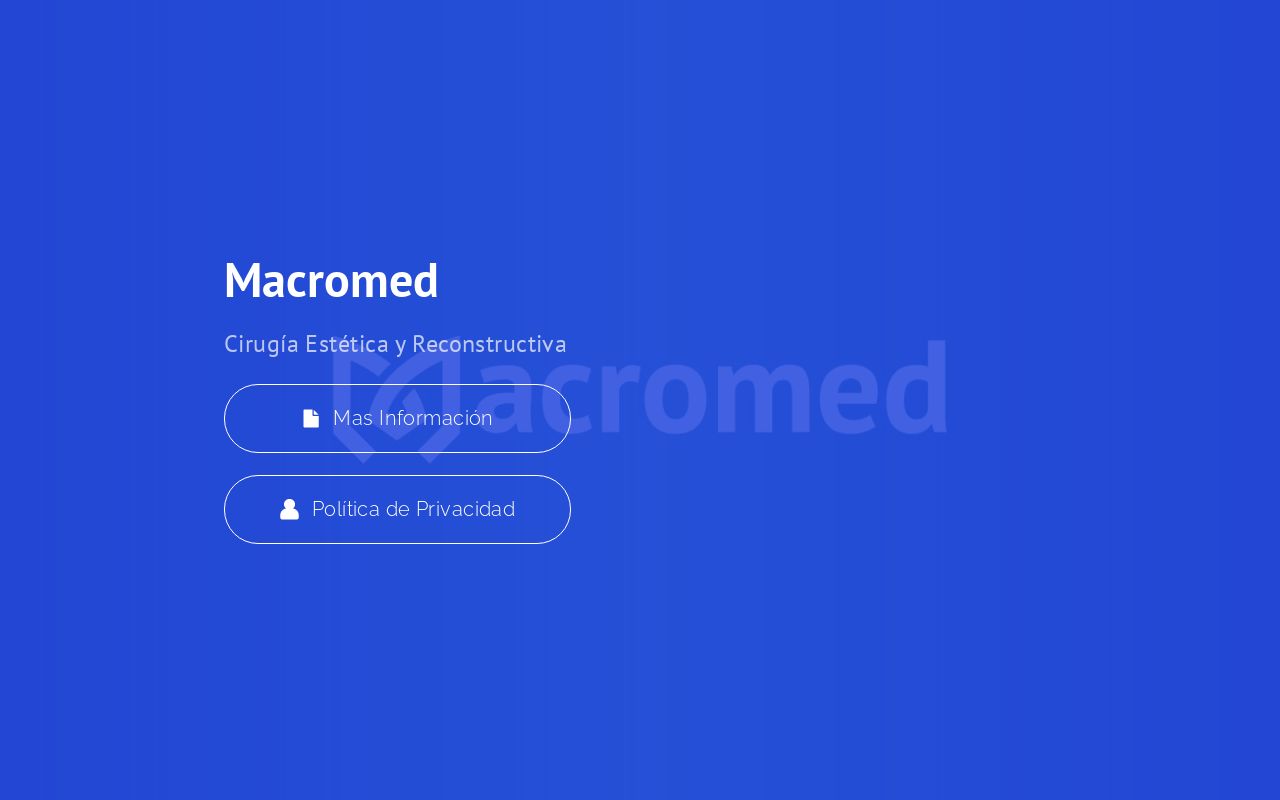 Macromed Website Macromed Cirugías Estéticas
